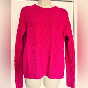 J.Crew Women Cotton Knit Sweater Slide Crew Pink Color Size Small